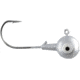 CHUBBS Solid Colors Round Jigs, 1/32oz, #6 Hook Size, 10-Pack, Silver, Y-RGHD32-10-S