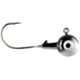 CHUBBS Two-Tone Colors Round Jigs, 3/8oz, #2/0 Hook Size, 10-Pack, Black/White, Y-TJH38-31