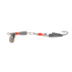 Clarkspoon Clark Caster, w/#00 Silver ClarkSpoon, 2/0 Hook, 2in Blade, 1/4oz, Chrome, CC14-00RBMS