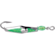 Clarkspoon FlashSpoon, 2/0 Hook, 2.5in Blade, # 0 Silver ClarkSpoon, 2/0 Hook, 2.5in Blade, Green Flash Tape, 0RBMS-GF