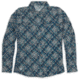 Club Ride Apparel Gracie Long Sleeve Shirt - Womens, Indigo Blue Mosaic Print, Small, 4740773937223