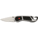 Coast LED Linerlock Folding Knife, 2.5in, Serrated, Matte Aluminum Handle CTT7401