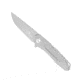 CobraTec Knives Ace Folder Knife, 3.25in, Bohler M390, Drop Point Blade, Silver, CTTACEM390