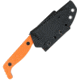 Cobratec Knives Cobratec Kingpin 4 Fixed Bld Orange D2 Steel W/kydex Sheath