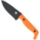 CobraTec Knives Kingpin Knives, 4in, D2 Steel, Black Drop Point Blade, Orange G10 Handle, CTKPORG