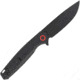 CobraTec Knives Rath Folding Knife, 3.5 in, D2 Steel, Straight Back Blade, G10, Black, CTRATHBLK