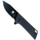 Cobratec Knives Small Riptide Folding Knife, 2in, D2 Steel Blade, Drop Point Blade, Black Finish, Black Handle, SCTRTDD2BLK