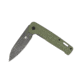 CobraTec Knives Rhino Folding Knife, 3.375in, D2 Stonewashed, Green, CTGRNRHINO
