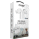 Coby 516 True Wireless Earbuds, White, COBY-CETW516WHT