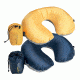U-Shaped AirCore Down Pillow-Indigo