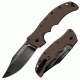 Cold Steel Recon 1 Clip Plain Knife, Brown/Silver, 9 3/8in, CS-27TLCVF