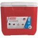 Coleman 30  Quart Cooler 00, 5879, Lid supports up to 250 lbs, Cup Holders, Red, Holds 38 Cans 3000002001