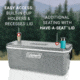 Coleman 316 Series 150-Quart Hard Cooler - Ship In Own Container, Rock Gray/White/Rock Gray, CM1010810001-13