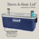 Coleman 316 Series 150-Quart Hard Cooler, Twiling/Red/White, CM1010810001-52