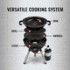 Coleman 4-in-1 Portable Propane Gas Cooking System, Black, 2000035015