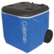 Coleman 45 Quart Wheeled Cooler, 5888, Blue / White / Dark Gray, Holds 70 Cans 3000002557