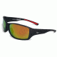 Coleman Adventurer Sunglasses, Matte Black Frame, Red Revo Lens Lens, Polarized, C6051-C2