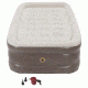 Coleman Airbed Double High PillowStop Air Mattress W/ 120V Pump Combo, Supports up to 300 lbs, Twin, Tan 2000025763
