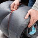 Coleman Dexter Point 30 Big-N-TallSleeping Bag, Machine Washable, Gray / Blue, 84 x 39 in 2000018135