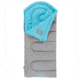 Coleman Dexter Point 30 Sleeping Bag, Contoured Head, Interior Tuck Pocket, Gray / Blue, 78 x 33 in 2000018129
