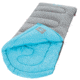 Coleman Dexter Point 30 Sleeping Bag, Contoured Head, Interior Tuck Pocket, Gray / Blue, 78 x 33 in 2000018129