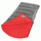 Coleman Dexter Point 50 Big-N-Tall Sleeping Bag, Machine Washable, Gray / Red, 84 x 39 in 2000018133