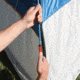 Coleman Flatiron 3-Person Instant Dome Tent W/ Integrated Rainfly, Blue / Gray, 7 x 7 ft 2000024692