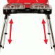 Coleman Fyre Major  Hyperflame 2 Burner Propane Camping Stove, Telescoping Legs, Red / Black 2000020104