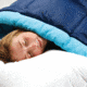 Coleman Heaton Peak 30 Sleeping Bag,  Detachable Pillow Sleeve, Blue, 75 x 33 in 2000018512