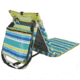 Coleman Low Recline Beach Ground Mat, Built-In 8 Can Cooler, Weight Capacity 250 LB, Citrus Stripe, 26 x 21 x 26 in 2000019268