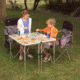 Coleman Pack-Away Outdoor 4-In-1 Table, Mosaic Laminate Top, 3 Adjustable Heights 2000020277