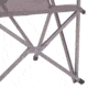Coleman Patio Sling Chair, Cup Holder /Aluminum, Gray, Seat 23.5 in 2000020294