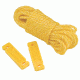 Coleman Rope Clothesline W/ Plastic Hook End, 2 Plastic Slides, Yellow, 25 Ft 2000014873