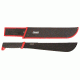 Coleman Rugged Machete W/Saw, 8.5 in Saw Edge, Steel Blade, Black / Red Handle, Overall Length 23 in 2000025206