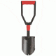 Coleman Rugged Tri-Fold Folding Camp Shovel, Steel Construction, Black / Red, Unfolded Length-23 in, Folded Length-10in 2000025200