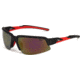 Coleman TechForce Sunglasses - Black Frame and Red Mirrored Lens 842749030838