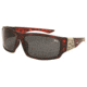 Coleman TR90 Fashion 6503 Polarized Sunglasses - Burgundy Tortoise Shell Frame, Smoke Lenses CC2 6503-C3