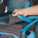 Coleman Treklite Cooler Pack Chair, Built-in 12 Can Cooler, Teal, 14.4 in Seat 2000020321
