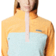 Columbia Benton Springs Half Snap Fleece Pullover - Womens, Aqua Haze/Sunset Peach/Dusty Pink, Large, 1860991321AaHzSstPhDstPkL