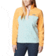 Columbia Benton Springs Half Snap Fleece Pullover - Womens, Aqua Haze/Sunset Peach/Dusty Pink, Large, 1860991321AaHzSstPhDstPkL