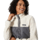 Columbia Benton Springs Half Snap Fleece Pullover - Womens, City Grey Heather/Chalk, Large, 1860991023CityGryHth,ChalkL