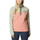 Columbia Benton Springs Half Snap Fleece Pullover - Women's, Faded Peach/Safari/Stone Green, Medium, 1860991852FddPhSfrStnGnM