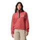 Columbia Helvetia II Cropped Half Snap Fleece - Women's, Washed Red/Moonvista/Dark Stone, Large, 2092231643-643-L