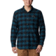 Columbia Cornell Woods Flannel Long Sleeve Shirt - Mens, Night Wave Buffalo Check, Large, 1617951415NgtWveBflChckL