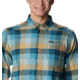 Columbia Cornell Woods Flannel Long Sleeve Shirt - Mens, Stone Blue Buffalo Check, Small, 1617951460StnBlBflChckS