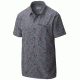 Columbia Declination Trail II Short Sleeve Shirt - Men's -Grey Ash/Floral Lines-Small