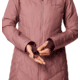 Columbia Heavenly Long Hooded Jacket - Womens, Fig, L, 1738161-609-L