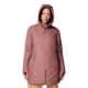 Columbia Heavenly Long Hooded Jacket - Womens, Fig, L, 1738161-609-L