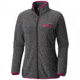 Columbia Mountain Crest Full Zip Jacket - Womens, Shark Heather, Fuchsia, Medium, 1740501014-M