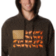 Columbia PHG Game Flag II Hoodie - Mens, Cordovan/Blaze Big Game Flag, Extra Large, 2013311231CvnBlzBigGmeFlgXL